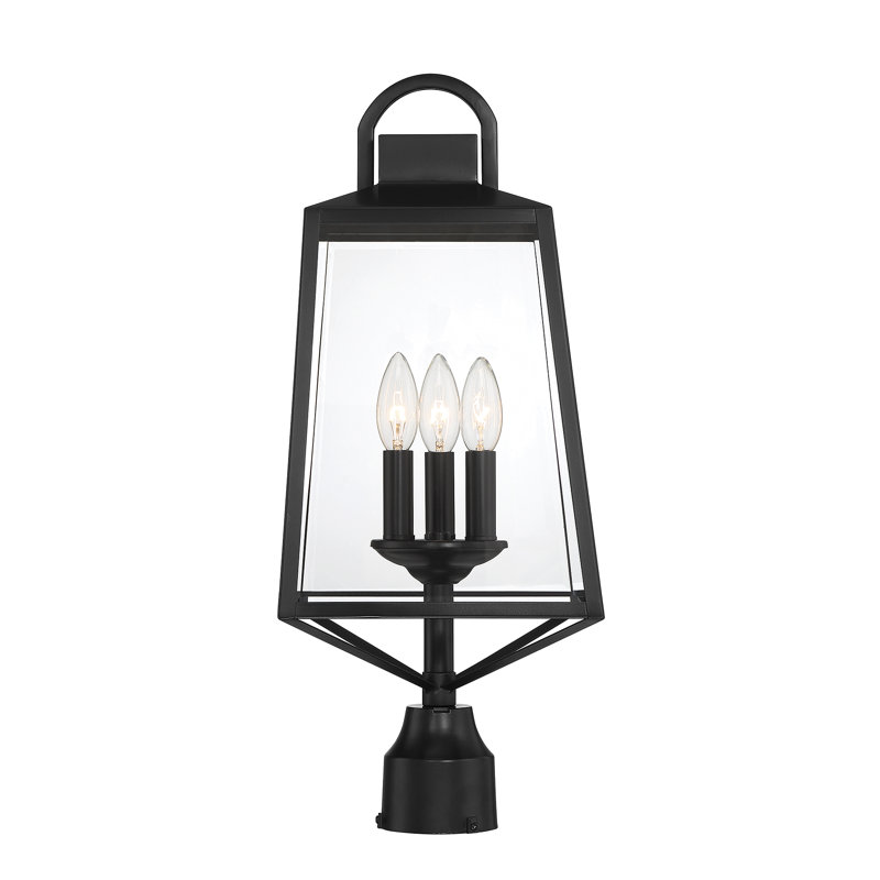 Lampadaire d'extérieur à 3 lumières Nanok (noir)