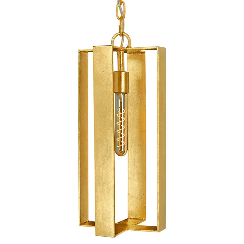 Petite lanterne rectangulaire à 1 lumière avec détails en fer forgé Petite
