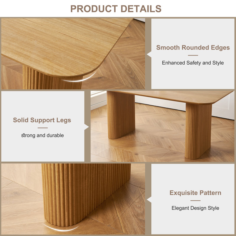 71in Double Pedestal Dining Set | Latitude Run® | Wayfair