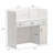 Tyria 2 Person Rectangle Solid + Manufactured Wood Reception Desk with Filing Cabinet-1552163689