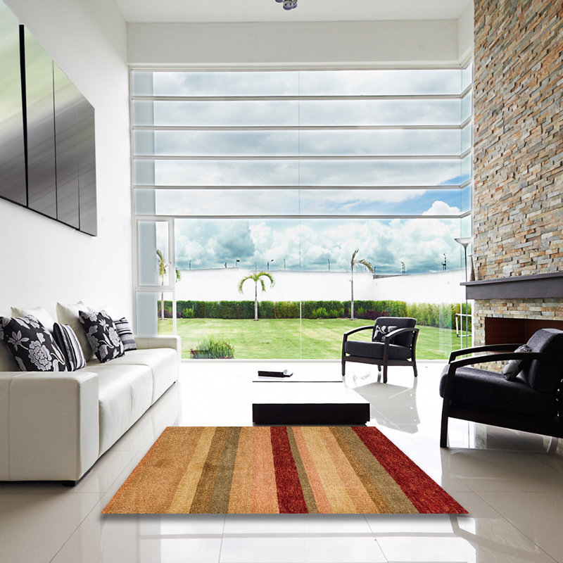 Abstract Indoor Rug, Square 3'