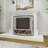 Brass Metal Tree Branch Single Panel Living Room Fireplace Screen with Mesh Netting, 39" x 7" x 33"