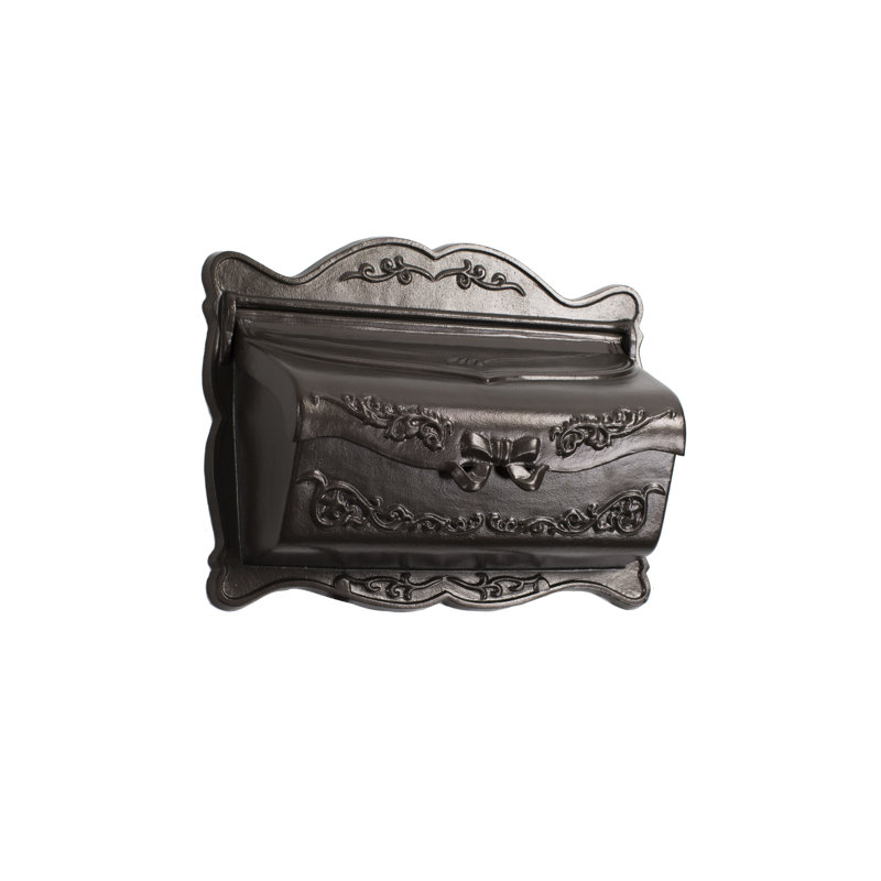 Boîte aux lettres murale provincial, Bronze texturé