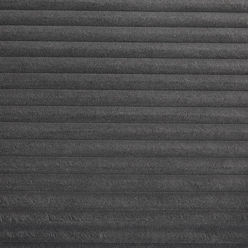 65w Corduroy Storage Soft Bench, Charcoal