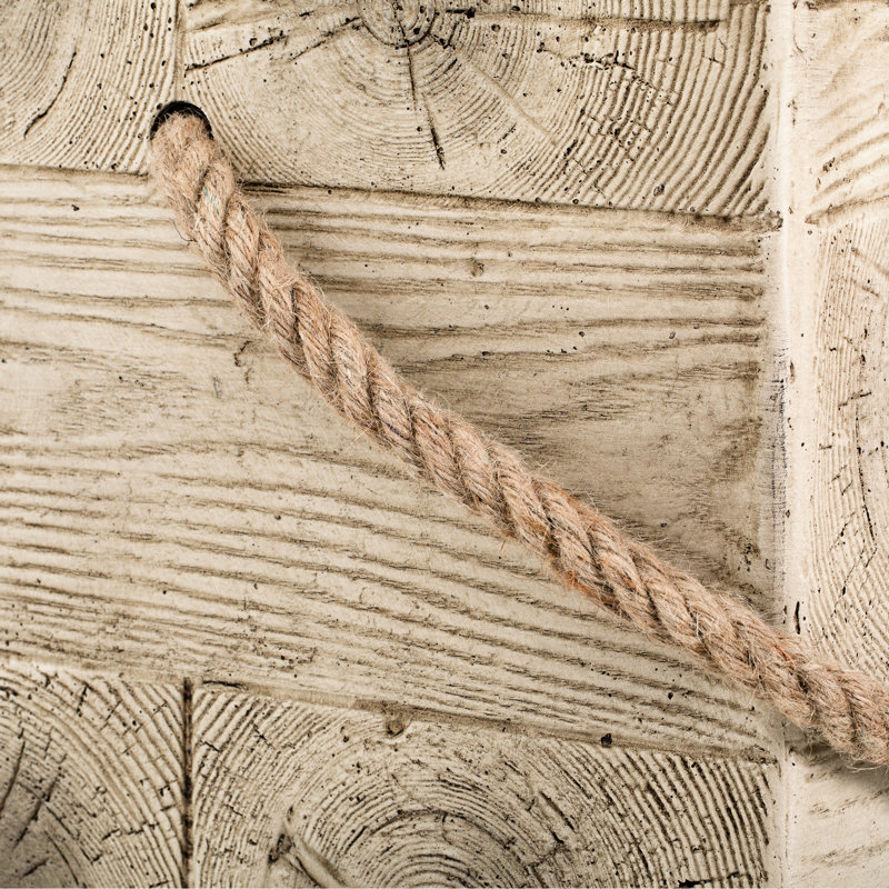 Table d'appoint carrée en grain de bois Carter