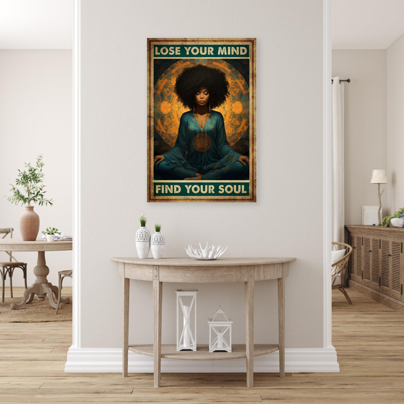 Javaughn Yoga Lose Your Mind sur impression sur toile, H 20 po x l 16 po x P 1,25 po