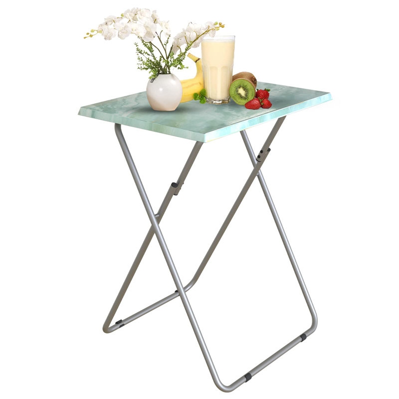 Folding Table End Table For Small Space Living Room