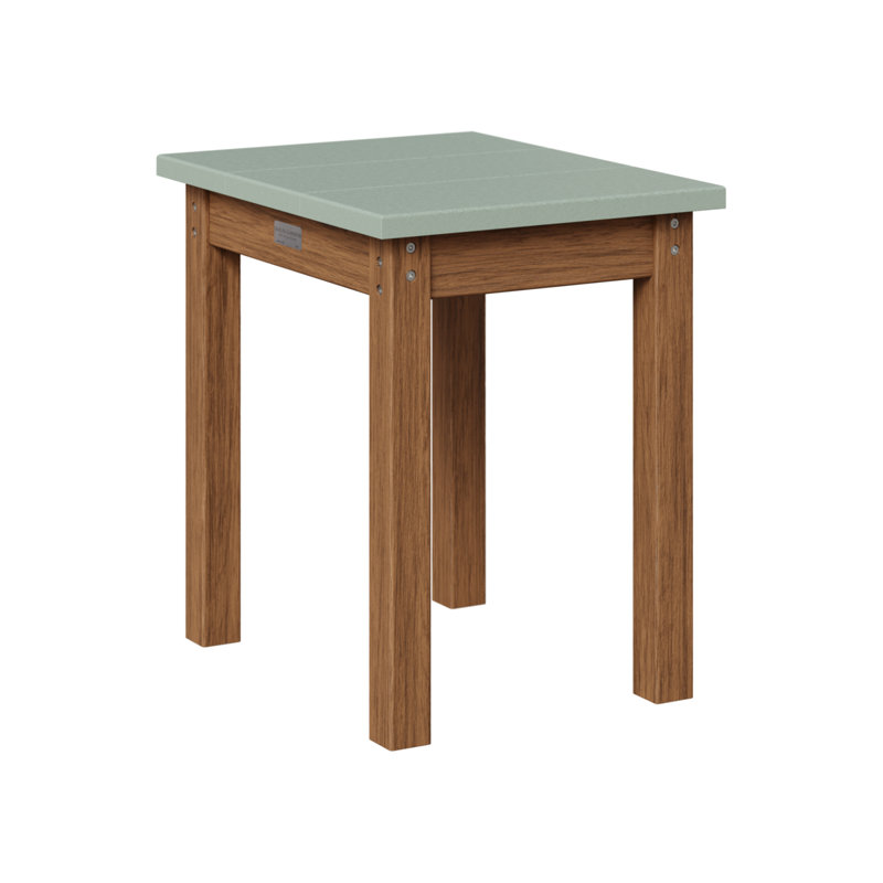 Berlin Gardens Economy End Table, Antique Mahogany, Seafoam