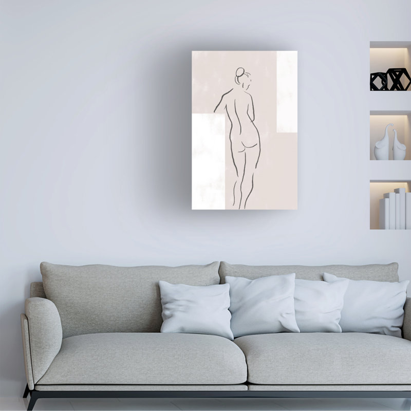 Femme en studio, H 32 po x l 22 po x P 2 po