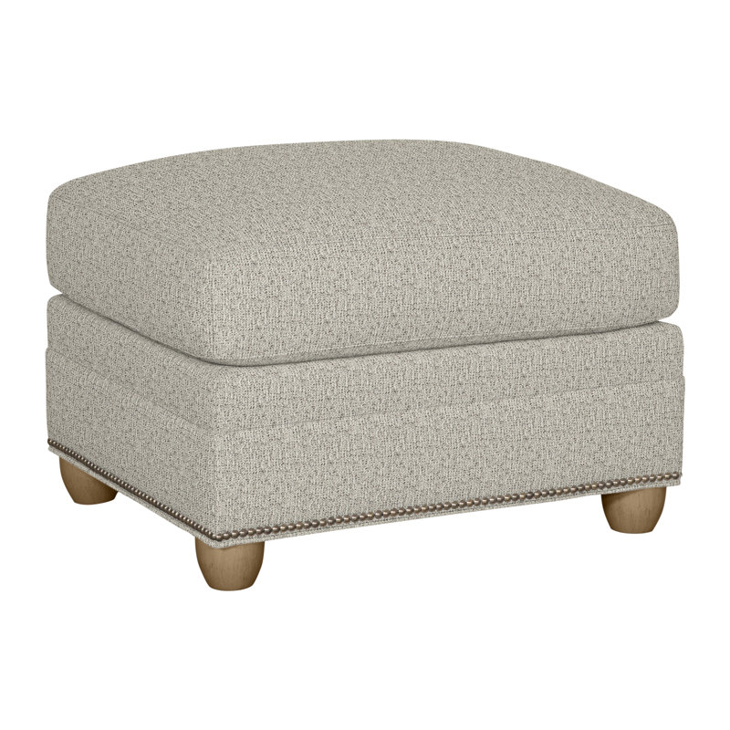 Fairgrove Upholstered Ottoman, Hampton, Tuck Metal, Yes