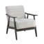 Fauteuil d'appoint décontracté en tissu d'ameublement en bois massif-150366001