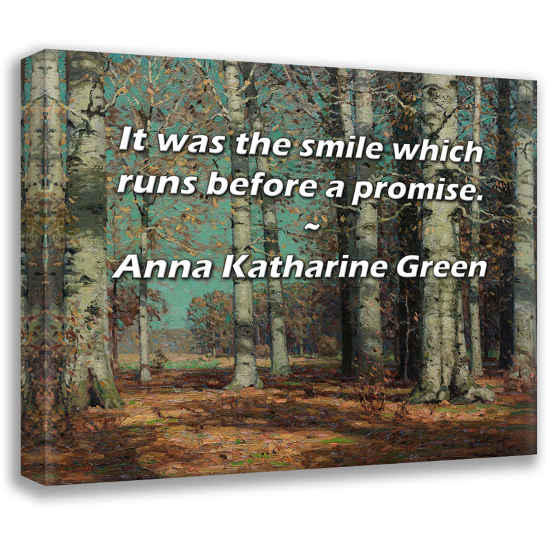 Toile tendue Astoria Grand Gallery par Anna Katharine Green: «C’est le sourire qui coule, H 17 po x l 24 po