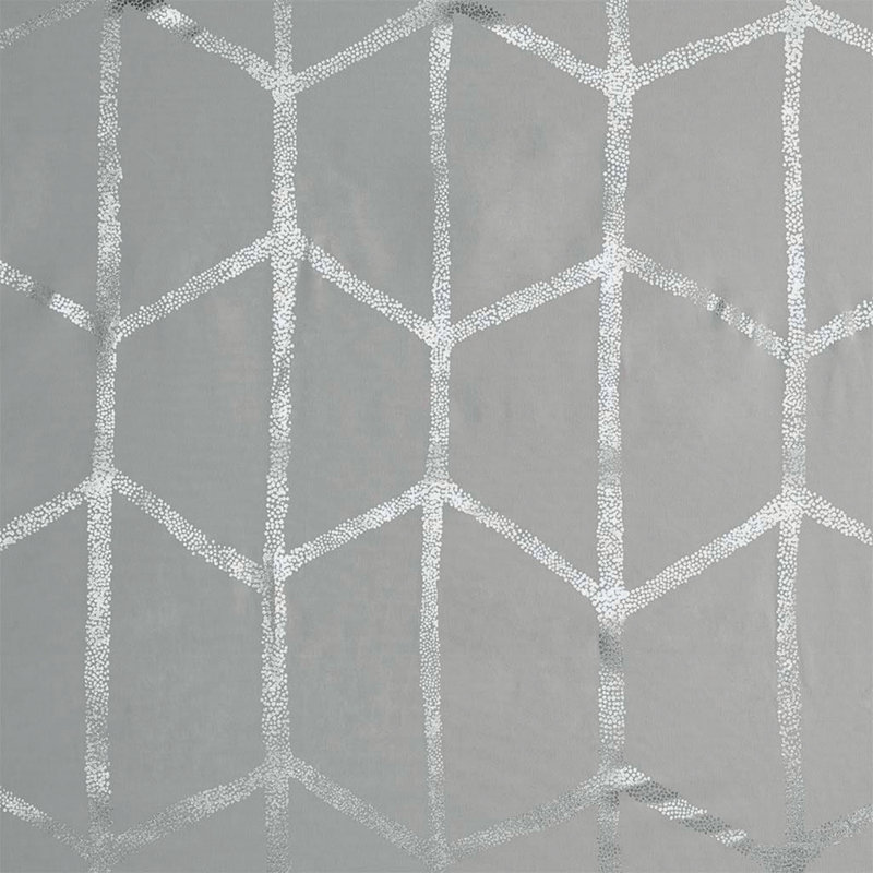 Rideau de douche imprimé ， 1, Gris / argent