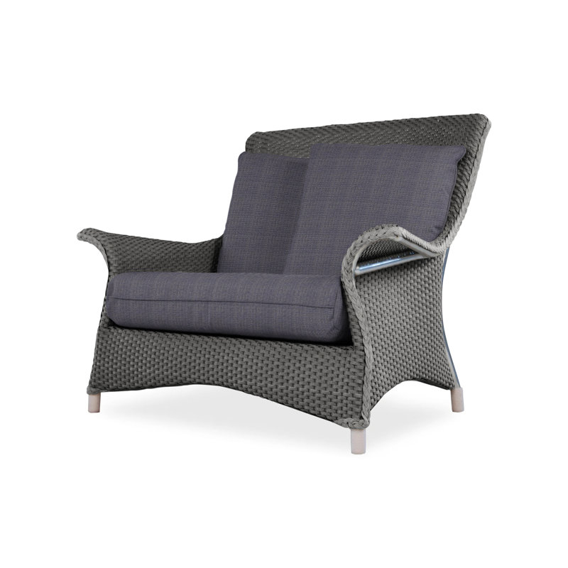 Mandalay Outdoor Lounge Chair, Loveboat Mint, Linen
