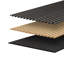 Panneau acoustique - Bois gris foncé (8 pi x 2 pi) - 2 panneaux / panneaux - 32 pi2 / pi2
