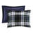  Soft Comforter  , Navy Blue Tone With 2-Inch Flange-120218337