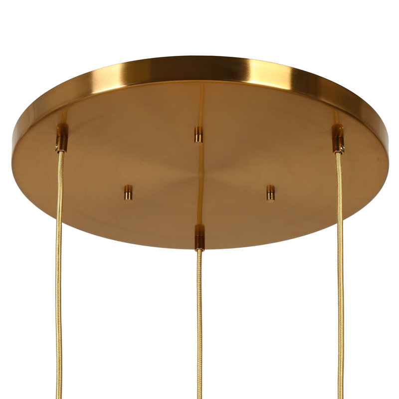 Luminaire suspendu grappe 23 pouces Jonny, Cuivre