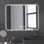 Miroir de salle de bain avec lumières DEL à l'avant et à l'arrière