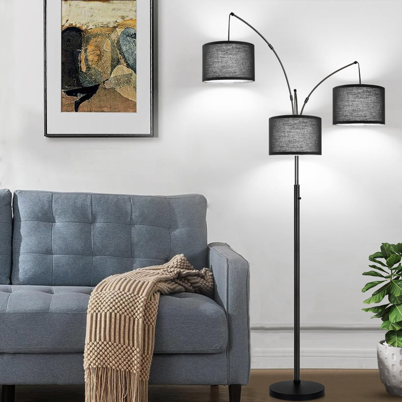 Ammara 79.88'' Tree Floor Lamp, Black