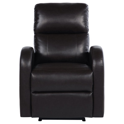 Brown Upholstered Power Recliner Chair