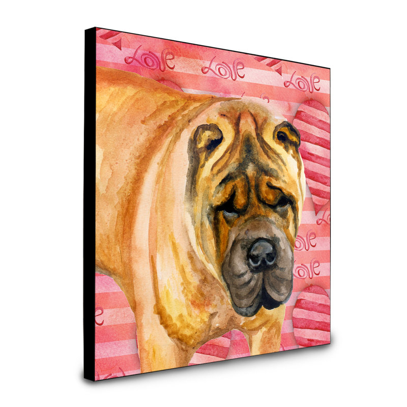 Panneau mural d’art Durflinger, Shar Pei