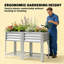 Boîte à fleurs surélevée en bois avec pieds pour jardin de jardin surélevé extérieur-129755927