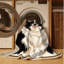  Tapis lavable Border Collie Dogs-74130117
