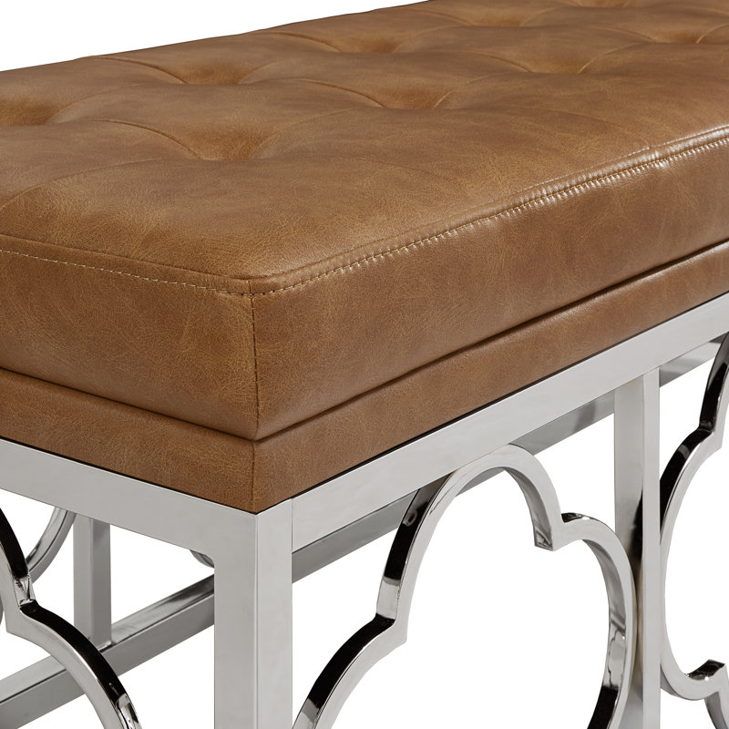 Banc rembourré Hayes, Caramel