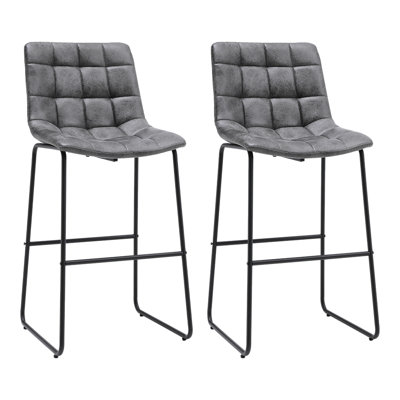 Annalicia Upholstered Counter Stool with Metal Frame