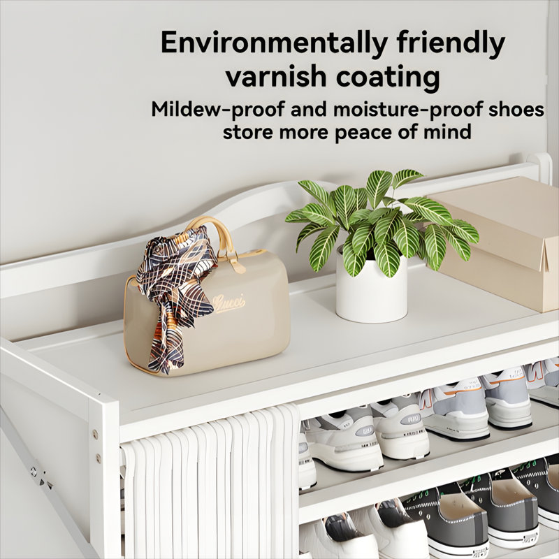 Free Installation Bamboo Multi-Layer Shoe Rack For Household Use, Large Capacity, Space Saving, Dust-Proof Storage Shoe Cabinet