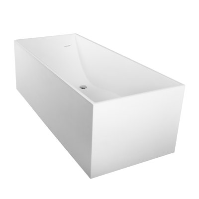 Square Freestanding Solid Surface Bathtub