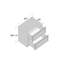 Armoire de base à 2 tiroirs DL Cabinetry (prête à assembler) de style Shaker l 33 po x H 34,5 po x P 24 po - gris tourterelle-124948426-124948429