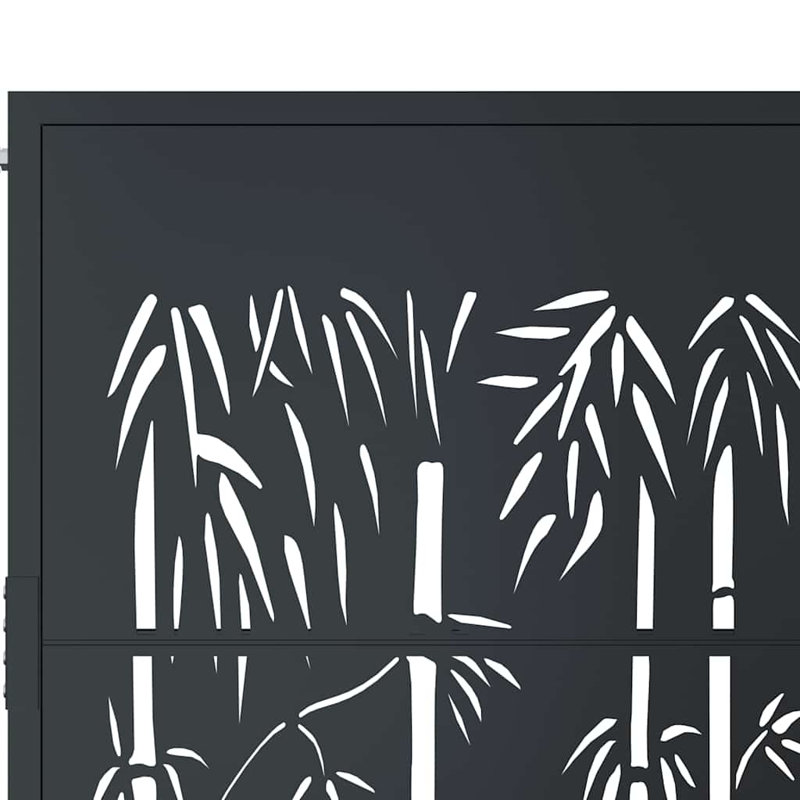 Barrière de jardin en acier vidaXL anthracite 105 x 80 cm, 39,4 po x 29,5 po, Anthracite