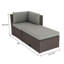 Ensemble de conversation modulaire en rotin avec coussins 4 pièces McNab-1697358510