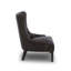 Fauteuil d'appoint en cuir Garrison - brun