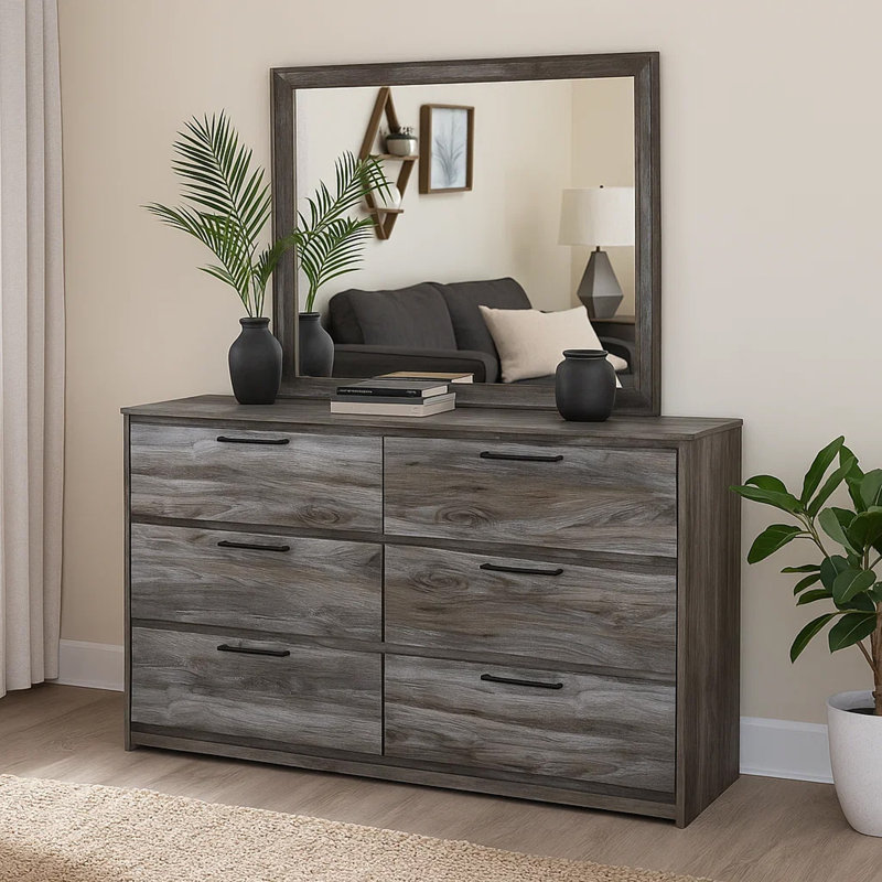 Commode à 6 tiroirs l 61,75 po Bays