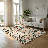 Beige Butterfly Insect Area Rug 5x7 Machine Washable with Non-Slip Backing for Bedroom Living Room-830791615