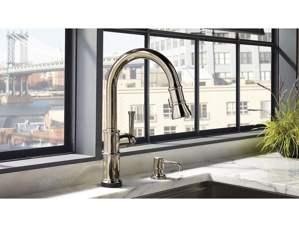 Brizo Artesso® Pull-Down Touch Single Handle Kitchen Faucet with ...