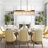 Daine 5 - Light Iron Dimmable Kitchen Island Square / Rectangle and Linear Chandelier