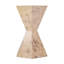 Billie Hexagonal Burl Side Table-657028745