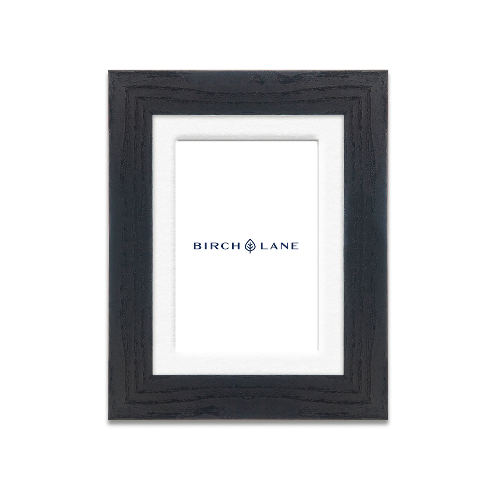 Arkhurst Wood Picture Frame with Mat, 8" x 10", 4" x 6", Black