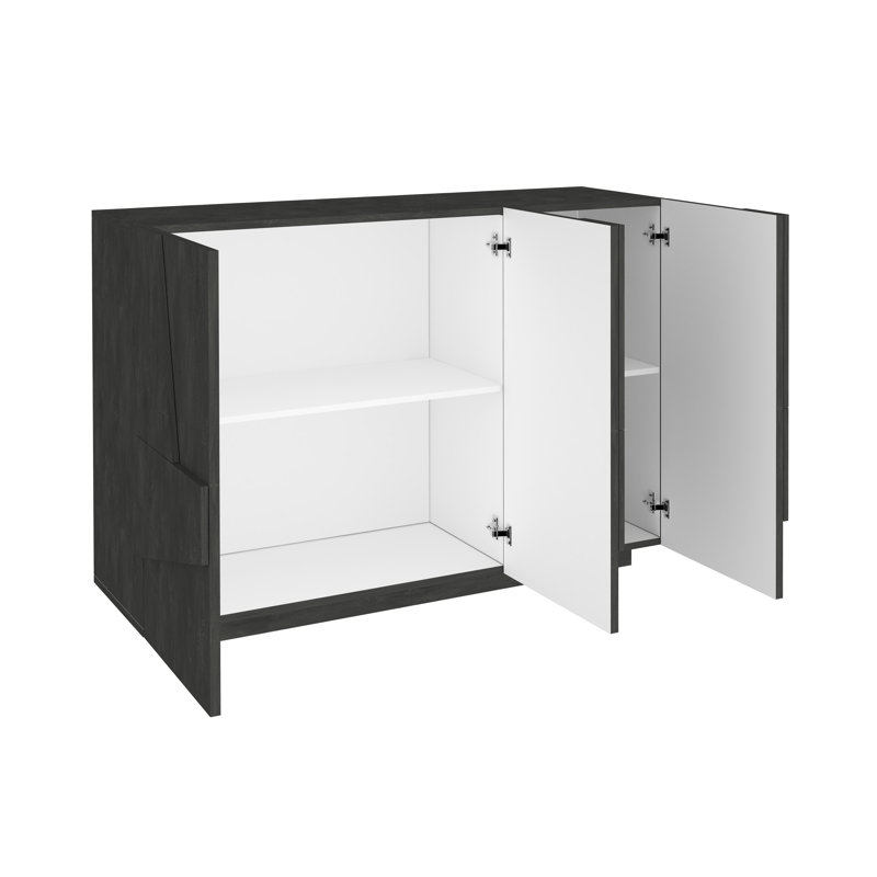 Longford 121Cm Wide Sideboard, Black