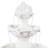 Cargan Fruit Top White Traditional Fiberglass 3-Tier Outdoor Water Fountain