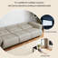 Canapé à rallonge beige en cuir véritable électrique minimaliste-1757818559