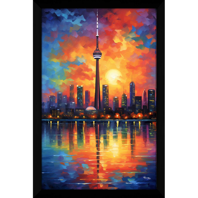 "The CN Tower, Toronto, Ontario, Canada V1" par V2 Design Co., reproduction sur acrylique, H 27,5 po x l 21,5 po x P 0,75 po