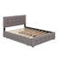 Grand lit plateforme tapissier avec 2 tiroirs et 1 lit gigogne simple TG-1207175983