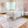 Kaldi Floral Bow Washable Area Rug, Ultra-Thin Non-Slip Soft Boho Carpet for Living Room, Bedroom & Nursery