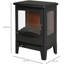 Jaycee Belfry Heating 39cm W Black Electric Fireplace with 6138 BTU