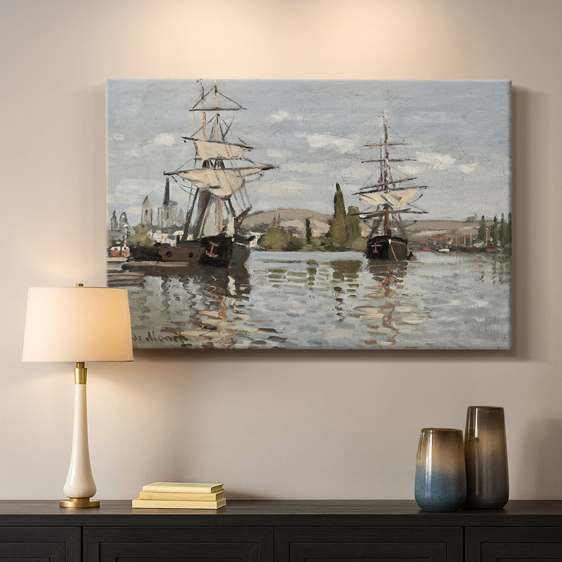 Expédié à Rouen-Claude Monet-Gallery, toile tendue-1872, 18 x 27
