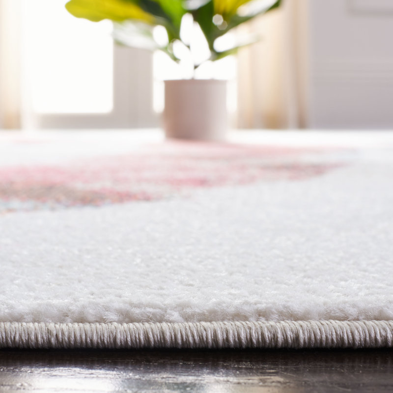 Tapis à motif géométrique Zahra Performance, Rectangle 5 pi 3 po x 7 pi 7 po